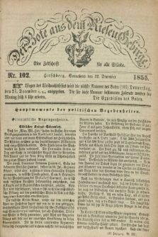 Der Bote aus dem Riesen-Gebirge : eine Zeitschrift für alle Stände. Jg.43, Nr. 102 (22 December 1855) + dod.