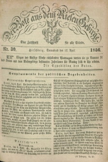 Der Bote aus dem Riesen-Gebirge : eine Zeitschrift für alle Stände. Jg.44, Nr. 30 (12 April 1856) + dod.