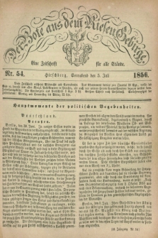 Der Bote aus dem Riesen-Gebirge : eine Zeitschrift für alle Stände. Jg.44, Nr. 54 (5 Juli 1856) + dod.