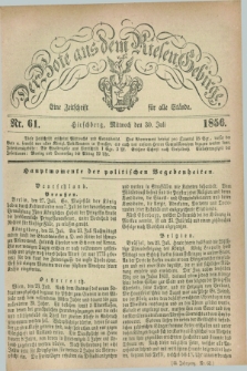 Der Bote aus dem Riesen-Gebirge : eine Zeitschrift für alle Stände. Jg.44, Nr. 61 (30 Juli 1856) + dod.