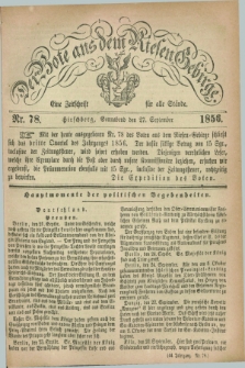 Der Bote aus dem Riesen-Gebirge : eine Zeitschrift für alle Stände. Jg.44, Nr. 78 (27 September 1856) + dod.