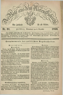 Der Bote aus dem Riesen-Gebirge : eine Zeitschrift für alle Stände. Jg.44, Nr. 98 (6 Dezember 1856) + dod.