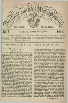 Der Bote aus dem Riesen-Gebirge : eine Zeitschrift für alle Stände. Jg.45, Nr. 2 (7 Januar 1857) + dod.
