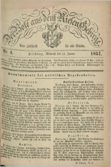 Der Bote aus dem Riesen-Gebirge : eine Zeitschrift für alle Stände. Jg.45, Nr. 4 (14 Januar 1857) + dod.