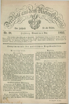 Der Bote aus dem Riesen-Gebirge : eine Zeitschrift für alle Stände. Jg.45, Nr. 18 (4 März 1857) + dod.