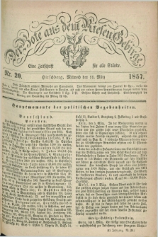 Der Bote aus dem Riesen-Gebirge : eine Zeitschrift für alle Stände. Jg.45, Nr. 20 (11 März 1857) + dod.