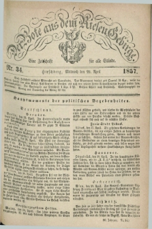 Der Bote aus dem Riesen-Gebirge : eine Zeitschrift für alle Stände. Jg.45, Nr. 34 (29 April 1857) + dod.