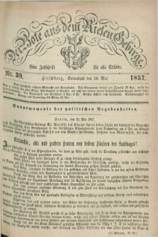 Der Bote aus dem Riesen-Gebirge : eine Zeitschrift für alle Stände. Jg.45, Nr. 39 (16 Mai 1857) + dod.