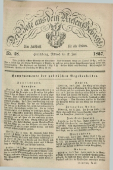 Der Bote aus dem Riesen-Gebirge : eine Zeitschrift für alle Stände. Jg.45, Nr. 48 (17 Juni 1857) + dod.