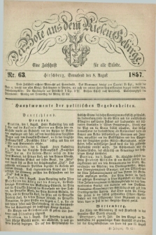Der Bote aus dem Riesen-Gebirge : eine Zeitschrift für alle Stände. Jg.45, Nr. 63 (8 August 1857) + dod.