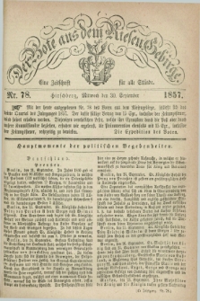 Der Bote aus dem Riesen-Gebirge : eine Zeitschrift für alle Stände. Jg.45, Nr. 78 (30 September 1857) + dod.