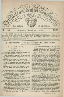 Der Bote aus dem Riesen-Gebirge : eine Zeitschrift für alle Stände. Jg.45, Nr. 84 (21 October 1857) + dod.