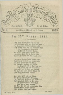 Der Bote aus dem Riesen-Gebirge : eine Zeitschrift für alle Stände. Jg.46, Nr. 8 (27 Januar 1858) + dod.