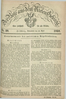 Der Bote aus dem Riesen-Gebirge : eine Zeitschrift für alle Stände. Jg.46, Nr. 29 (10 April 1858) + dod.