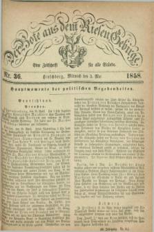 Der Bote aus dem Riesen-Gebirge : eine Zeitschrift für alle Stände. Jg.46, Nr. 36 (5 Mai 1858) + dod.