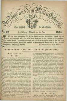 Der Bote aus dem Riesen-Gebirge : eine Zeitschrift für alle Stände. Jg.46, Nr. 52 (30 Juni 1858) + dod.