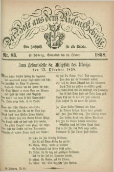 Der Bote aus dem Riesen-Gebirge : eine Zeitschrift für alle Stände. Jg.46, Nr. 83 (16 Oktober 1858) + dod.