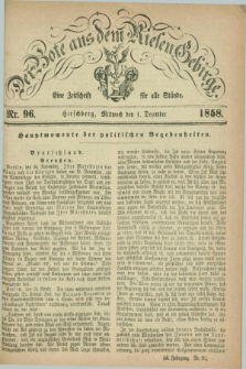 Der Bote aus dem Riesen-Gebirge : eine Zeitschrift für alle Stände. Jg.46, Nr. 96 (1 Dezember 1858) + dod.