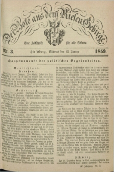 Der Bote aus dem Riesen-Gebirge : eine Zeitschrift für alle Stände. Jg.47, Nr. 3 (12 Januar 1859) + dod.