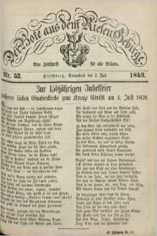 Der Bote aus dem Riesen-Gebirge : eine Zeitschrift für alle Stände. Jg.47, Nr. 52 (2 Juli 1859) + dod.