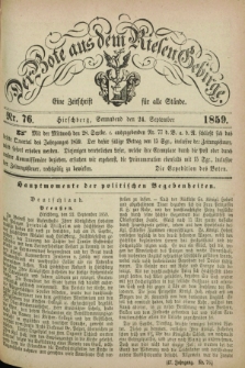Der Bote aus dem Riesen-Gebirge : eine Zeitschrift für alle Stände. Jg.47, Nr. 76 (24 September 1859) + dod.