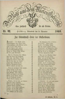 Der Bote aus dem Riesen-Gebirge : eine Zeitschrift für alle Stände. Jg.47, Nr. 92 (19 November 1859) + dod.