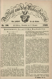 Der Bote aus dem Riesen-Gebirge : eine Zeitschrift für alle Stände. Jg.47, Nr. 100 (17 December 1859) + dod.