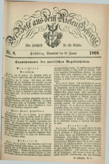 Der Bote aus dem Riesen-Gebirge : eine Zeitschrift für alle Stände. Jg.48, Nr. 8 (28 Januar 1860) + dod.