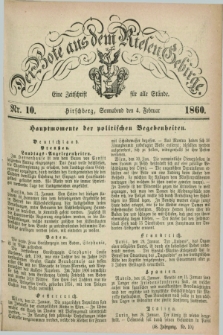 Der Bote aus dem Riesen-Gebirge : eine Zeitschrift für alle Stände. Jg.48, Nr. 10 (4 Februar 1860) + dod.