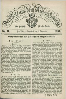 Der Bote aus dem Riesen-Gebirge : eine Zeitschrift für alle Stände. Jg.48, Nr. 70 (1 September 1860) + dod.