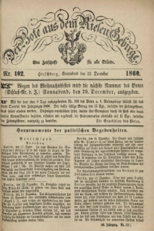 Der Bote aus dem Riesen-Gebirge : eine Zeitschrift für alle Stände. Jg.48, Nr. 102 (22 December 1860) + dod.