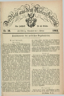 Der Bote aus dem Riesen-Gebirge : eine Zeitschrift für alle Stände. Jg.50, Nr. 10 (1 Februar 1862) + dod.
