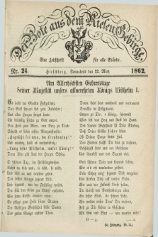 Der Bote aus dem Riesen-Gebirge : eine Zeitschrift für alle Stände. Jg.50, Nr. 24 (22 März 1862) + dod.