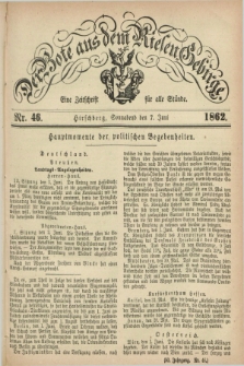 Der Bote aus dem Riesen-Gebirge : eine Zeitschrift für alle Stände. Jg.50, Nr. 46 (7 Juni 1862) + dod.