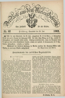 Der Bote aus dem Riesen-Gebirge : eine Zeitschrift für alle Stände. Jg.50, Nr. 52 (28 Juni 1862) + dod.