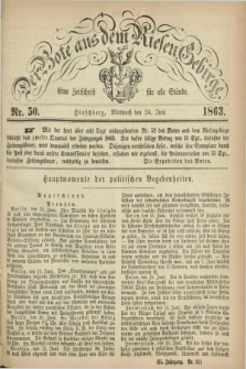 Der Bote aus dem Riesen-Gebirge : eine Zeitschrift für alle Stände. Jg.51, Nr. 50 (24 Juni 1863) + dod.