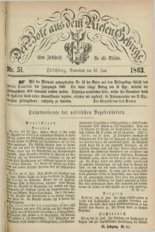 Der Bote aus dem Riesen-Gebirge : eine Zeitschrift für alle Stände. Jg.51, Nr. 51 (27 Juni 1863) + dod.