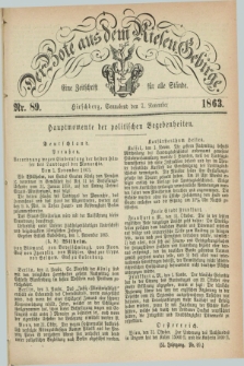 Der Bote aus dem Riesen-Gebirge : eine Zeitschrift für alle Stände. Jg.51, Nr. 89 (7 November 1863) + dod.