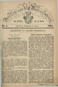 Der Bote aus dem Riesen-Gebirge : eine Zeitschrift für alle Stände. Jg.52, Nr. 4 (13 Januar 1864) + dod.
