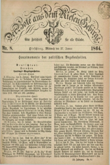 Der Bote aus dem Riesen-Gebirge : eine Zeitschrift für alle Stände. Jg.52, Nr. 8 (27 Januar 1864) + dod.