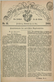Der Bote aus dem Riesen-Gebirge : eine Zeitschrift für alle Stände. Jg.52, Nr. 21 (12 März 1864) + dod.