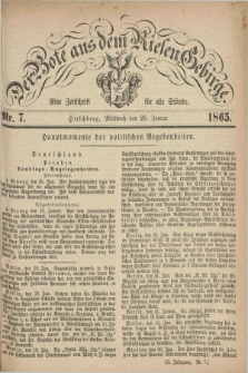 Der Bote aus dem Riesen-Gebirge : eine Zeitschrift für alle Stände. Jg.53, Nr. 7 (25 Januar 1865) + dod.