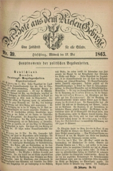 Der Bote aus dem Riesen-Gebirge : eine Zeitschrift für alle Stände. Jg.53, Nr. 39 (17 Mai 1865) + dod.