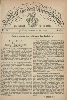 Der Bote aus dem Riesen-Gebirge : eine Zeitschrift für alle Stände. Jg.54, Nr. 8 (27 Januar 1866) + dod.