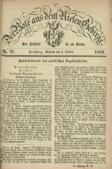 Der Bote aus dem Riesen-Gebirge : eine Zeitschrift für alle Stände. Jg.54, Nr. 79 (3 October 1866) + dod.