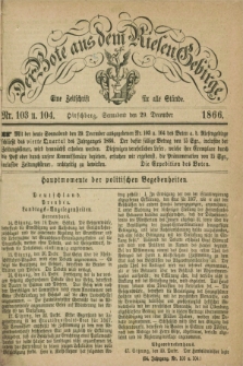 Der Bote aus dem Riesen-Gebirge : eine Zeitschrift für alle Stände. Jg.54, Nr. 103/104 (29 December 1866) + dod.