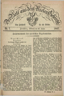 Der Bote aus dem Riesen-Gebirge : eine Zeitschrift für alle Stände. Jg.55, Nr. 7 (23 Januar 1867) + dod.