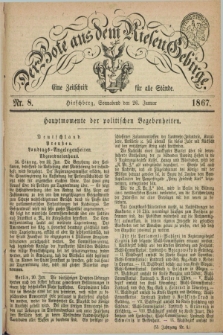 Der Bote aus dem Riesen-Gebirge : eine Zeitschrift für alle Stände. Jg.55, Nr. 8 (26 Januar 1867) + dod.