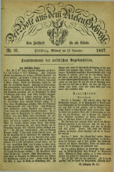 Der Bote aus dem Riesen-Gebirge : eine Zeitschrift für alle Stände. Jg.55, Nr. 91 (13 November 1867) + dod.