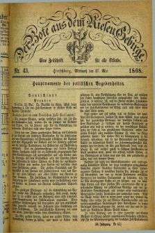 Der Bote aus dem Riesen-Gebirge : eine Zeitschrift für alle Stände. Jg.56, Nr. 43 (27 Mai 1868) + dod.